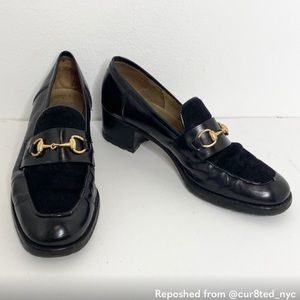 ✨Gucci✨ Patent Leather Pony Hair Loafers